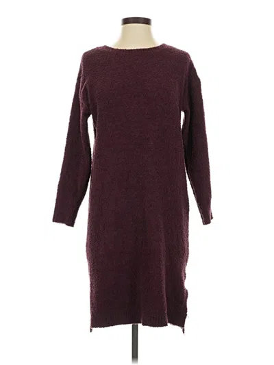 Pre-owned Jessica Simpson Casual Dress In Burgundy