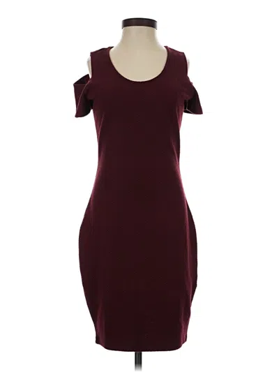 Pre-owned Jessica Simpson Casual Dress In Burgundy