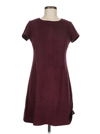 Pre-owned Jessica Simpson Casual Dress In Burgundy
