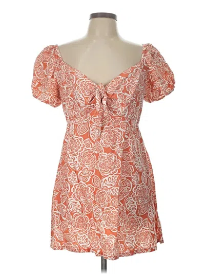 Pre-owned Jessica Simpson Casual Dress In Orange