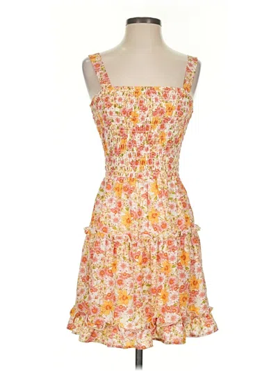 Pre-owned Jessica Simpson Casual Dress In Orange