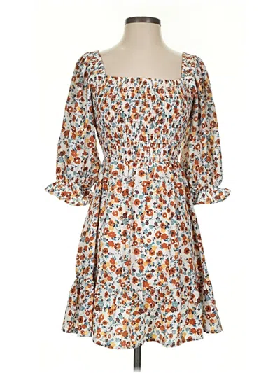 Pre-owned Jessica Simpson Casual Dress In Orange