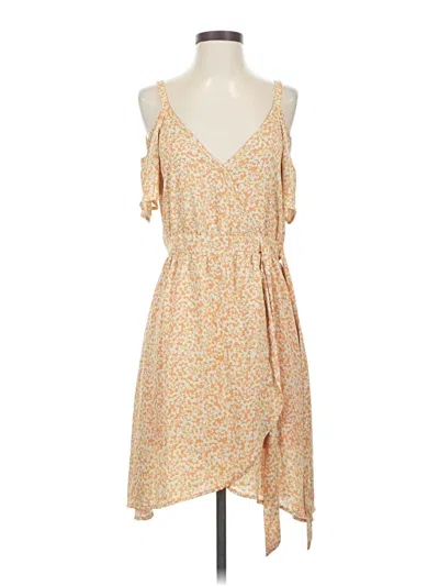 Pre-owned Jessica Simpson Casual Dress In Tan