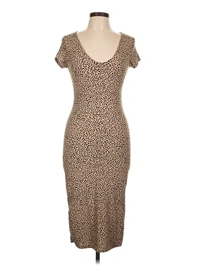 Pre-owned Jessica Simpson Casual Dress In Tan