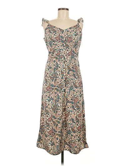 Pre-owned Jessica Simpson Casual Dress In Tan