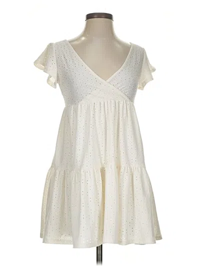 Pre-owned Jessica Simpson Casual Dress In White