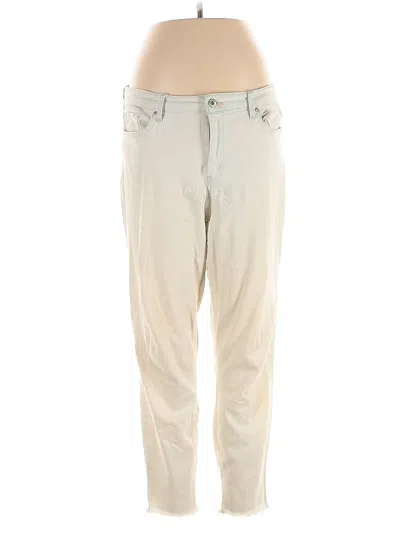 Pre-owned Jessica Simpson Casual Pants In White