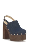 Jessica Simpson Caze Stud Platform Sandal In Blue