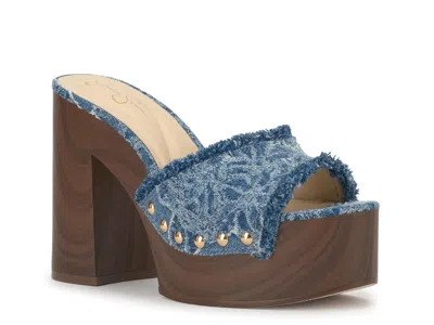 Jessica Simpson Cezia Platform Sandal In Blue