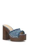 Jessica Simpson Cezia Platform Sandal In Medium Blue