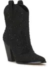 Jessica Simpson Cissely 2 Womens Suede Heels Cowboy, Western Boots In Multi