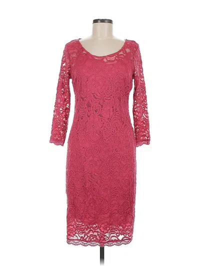 Pre-owned Jessica Simpson Cocktail Dress In Burgundy