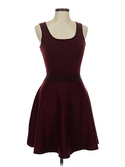 Pre-owned Jessica Simpson Cocktail Dress In Burgundy