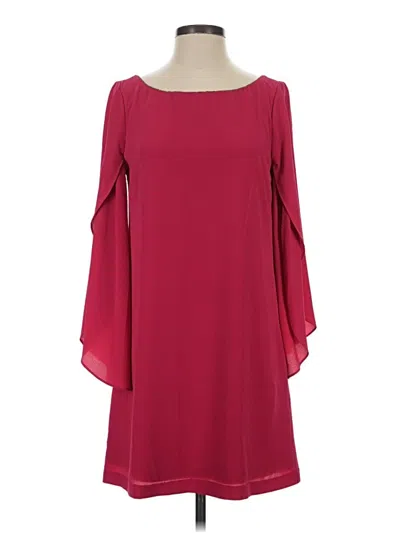 Pre-owned Jessica Simpson Cocktail Dress In Burgundy