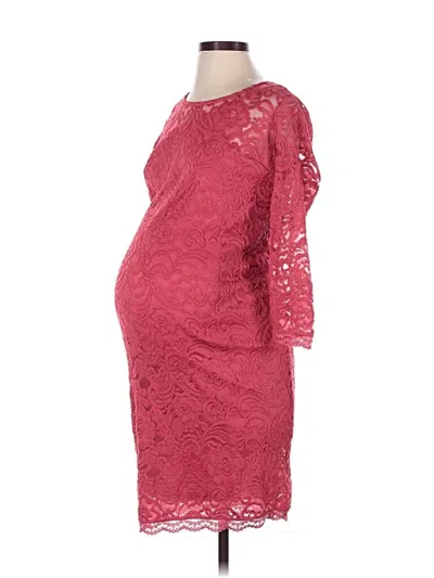 Pre-owned Jessica Simpson Cocktail Dress In Burgundy