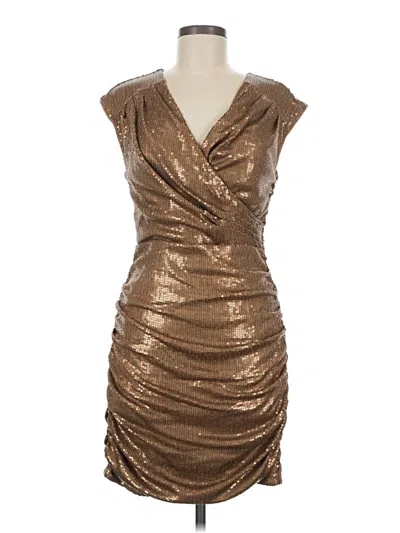 Pre-owned Jessica Simpson Cocktail Dress In Gold