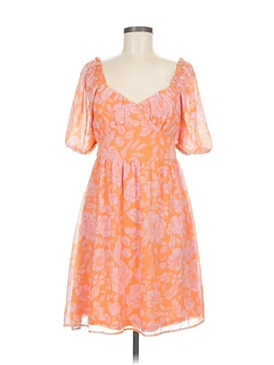 Pre-owned Jessica Simpson Cocktail Dress In Orange