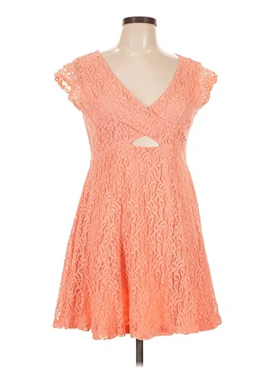 Pre-owned Jessica Simpson Cocktail Dress In Orange