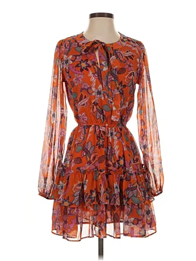 Pre-owned Jessica Simpson Cocktail Dress In Orange