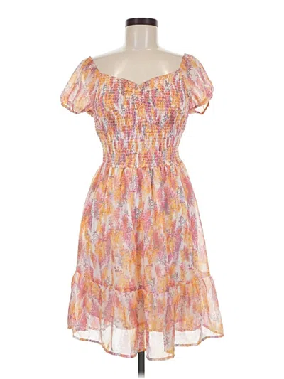 Pre-owned Jessica Simpson Cocktail Dress In Orange