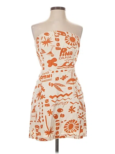 Pre-owned Jessica Simpson Cocktail Dress In Orange