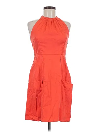 Pre-owned Jessica Simpson Cocktail Dress In Orange