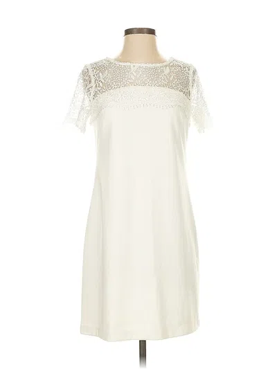 Pre-owned Jessica Simpson Cocktail Dress In White