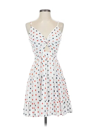 Pre-owned Jessica Simpson Cocktail Dress In White