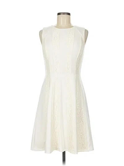 Pre-owned Jessica Simpson Cocktail Dress In White
