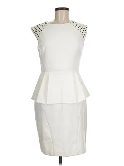 Pre-owned Jessica Simpson Cocktail Dress In White