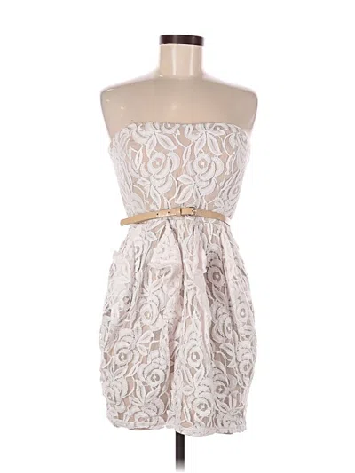 Pre-owned Jessica Simpson Cocktail Dress In White