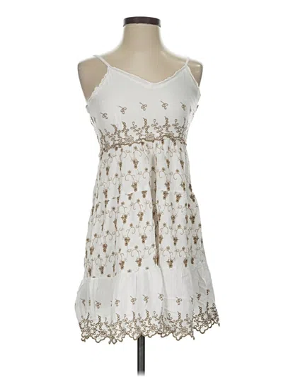 Pre-owned Jessica Simpson Cocktail Dress In White