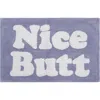 Jessica Simpson Cotton Bath Rug In Lavender/white