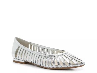 Jessica Simpson Crinah Flat In Silver