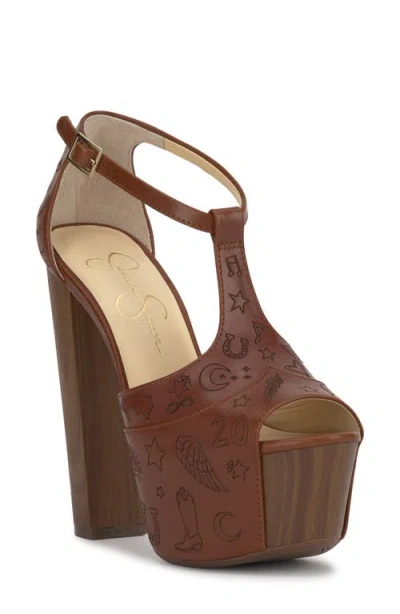 Jessica Simpson Dany11 Platform Sandal In Brown
