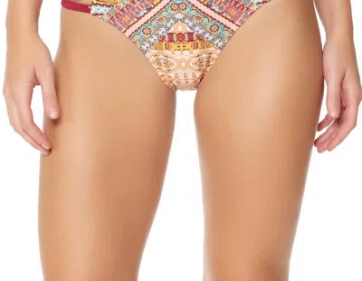 Jessica Simpson Day Tripper Ruffle Hipster Bikini Bottom In Pink