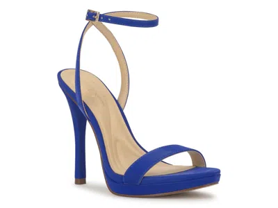 Jessica Simpson Divra Ankle Strap Stiletto Sandal In Blue