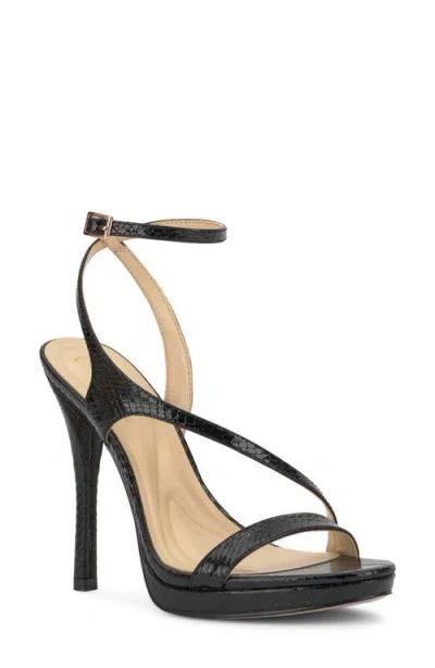 Jessica Simpson Dixia Ankle Strap Heeled Sandals In Black