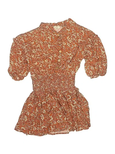 Pre-owned Jessica Simpson Kids' Dress In Brown