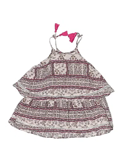 Pre-owned Jessica Simpson Kids' Dress In Burgundy