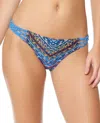 Jessica Simpson Dusty Road Side Braided Bikini Bottom In Blue In Blue