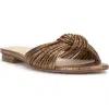 Jessica Simpson Dydra Slide Sandal In Bronze Snake