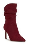 Jessica Simpson Elisti Pointed Toe Slouch Bootie In Burgundy