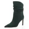 Jessica Simpson Elisti Pointed Toe Slouch Bootie In Green