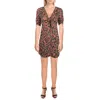 Jessica Simpson Ember Womens Floral Mini Shirtdress In Multi