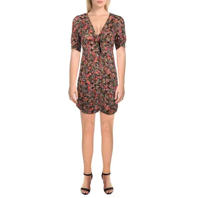 Jessica Simpson Ember Womens Floral Mini Shirtdress In Multi