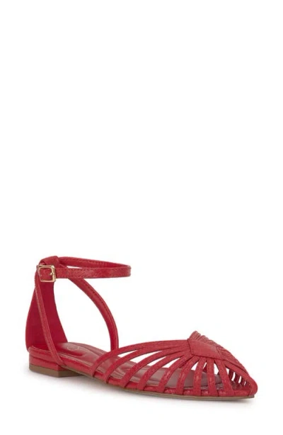 Jessica Simpson Eulean Ankle Strap Sandal In Red