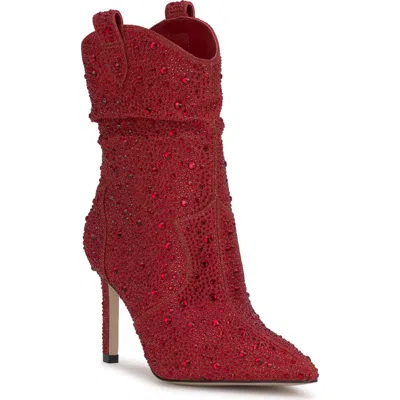 Jessica Simpson Evgena 2 Bootie In Burgundy