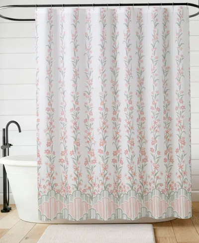 Jessica Simpson Fabric 13-pc. Shower Curtain Set With Hooks In White
