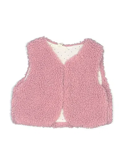 Pre-owned Jessica Simpson Babies' Faux Fur Vest In Pink